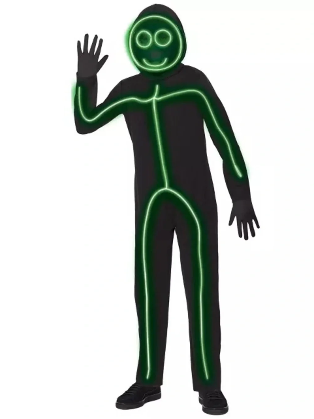 Glow Stick Figure Kids Costume - Green